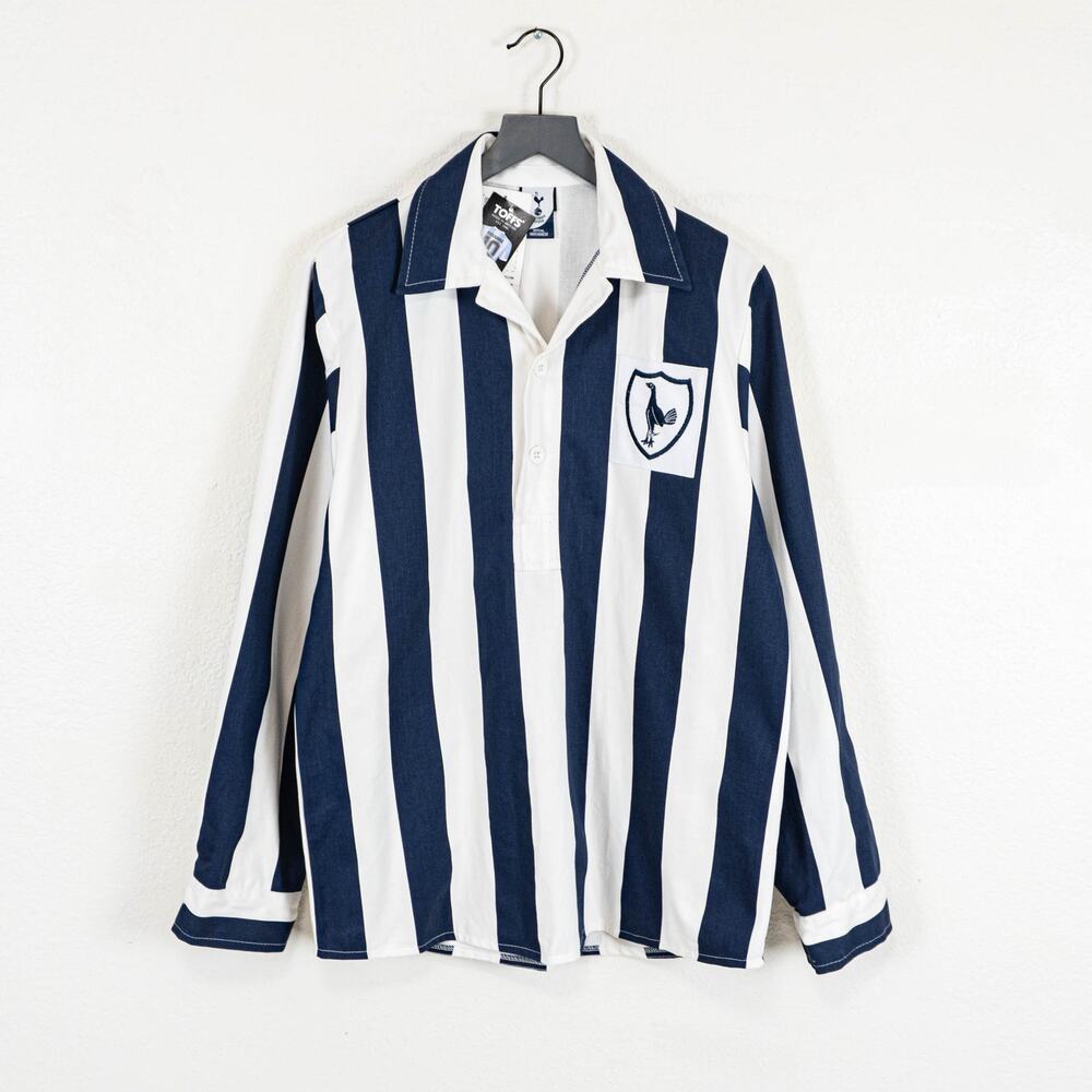 TOFFS Tottenham Hotspur 53-55 Away Retro Football Shirt blue white stripe